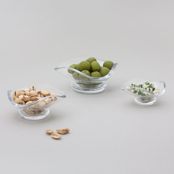 SIN Urch Glass Decorative Bowls (Set of 3) Versatile Stylish and Functional NIB - Picture 2 of 9